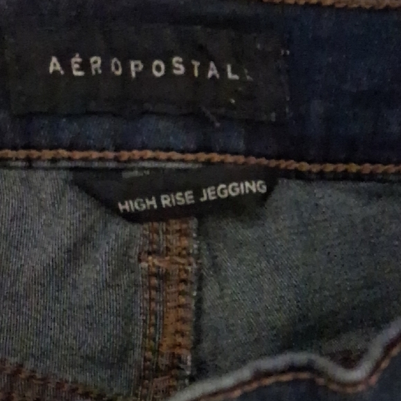 Aeropostale High Rise Blue Jeggings - Picture 2 of 4